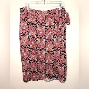 Maurice’s Size L wrap around tie skirt